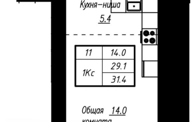 Продается 1 ком.