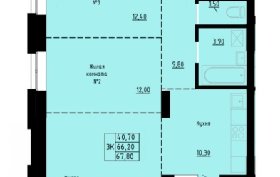 Продается 3 ком.