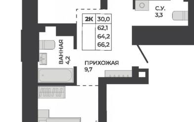 Продается 2 ком.