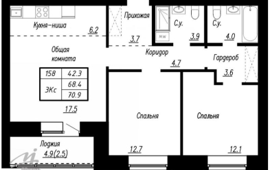 Продается 3 ком.