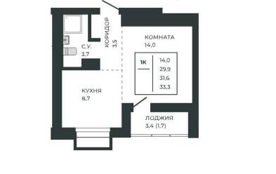 Продается 1 ком.